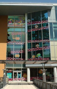 Four story tall Donkey Kong game, all out of Post-it notes!
