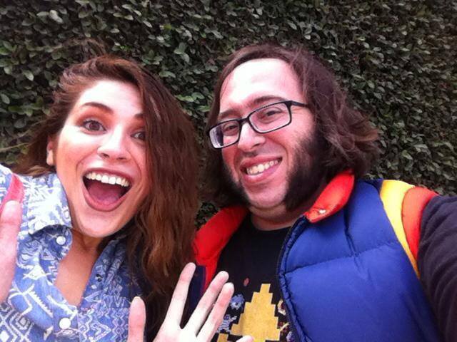 The artists for "Not a Burger Stand" - Lila & Kyle